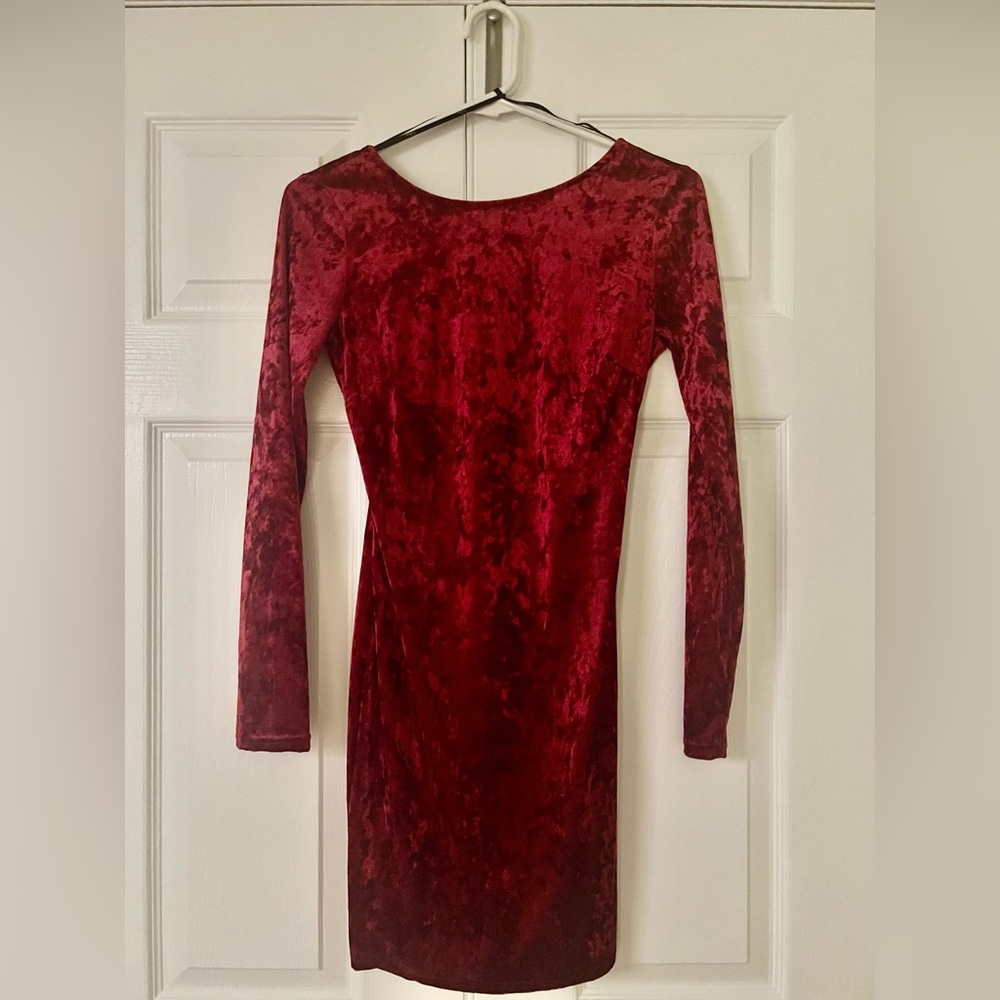 Long sleeve mini dress